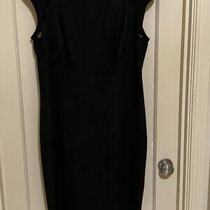 Black faux-suede Ralph Lauren party dress